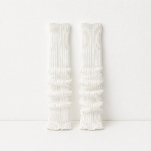 CouldNook 50CM Ribbed Slouch Leg Warmer Socks - Cozy Layering Accent