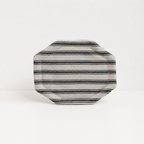 CouldNook Striped Octagonal Coaster - Aesthetic Fabric Cup Mat