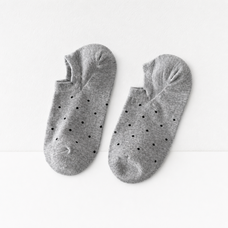 CouldNook Cozy Tiny Dot No-Show Socks - Low-Cut Drawer Accent