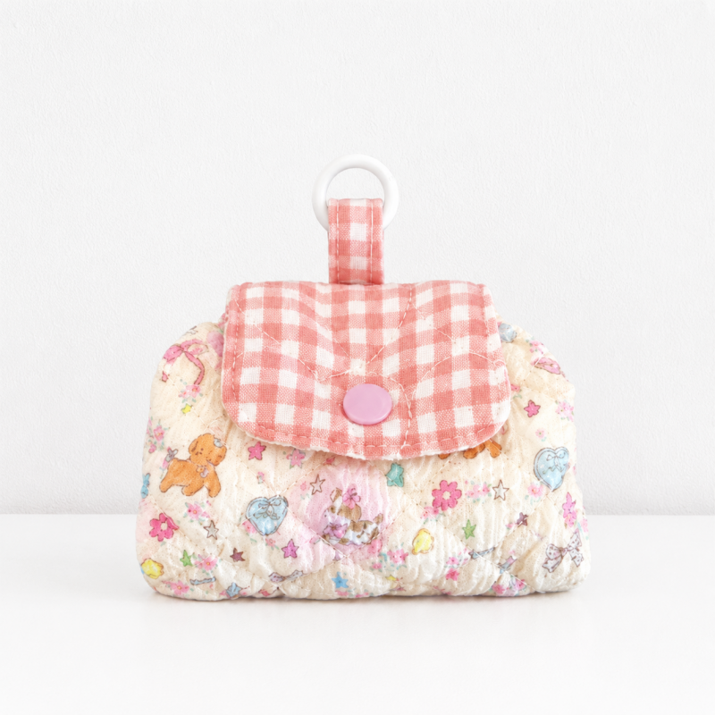 CouldNook Quilted Character Storage Pouch - Everyday Organizer Bag
