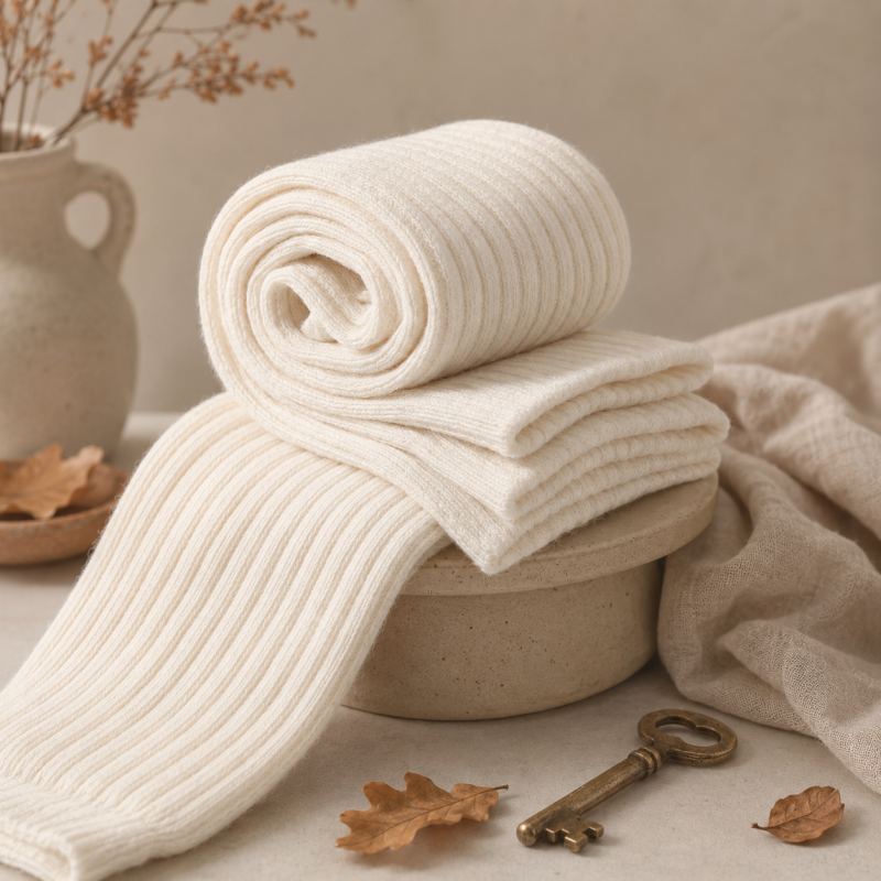 CouldNook Stacked Rib Boot Socks - Layered Footwear Accent