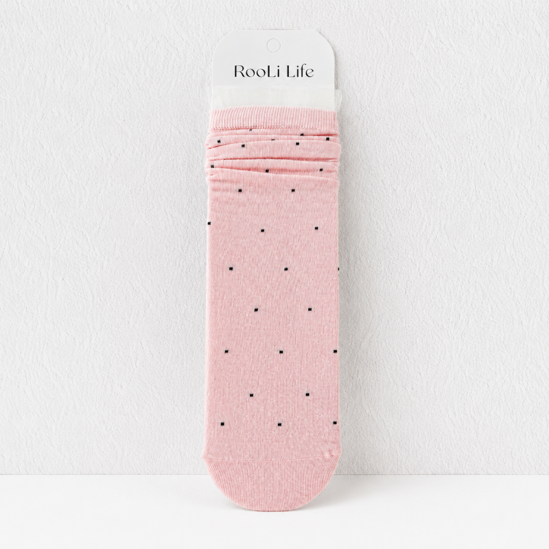 CouldNook Cozy Dot Pattern Crew Socks - Everyday Drawer Accent
