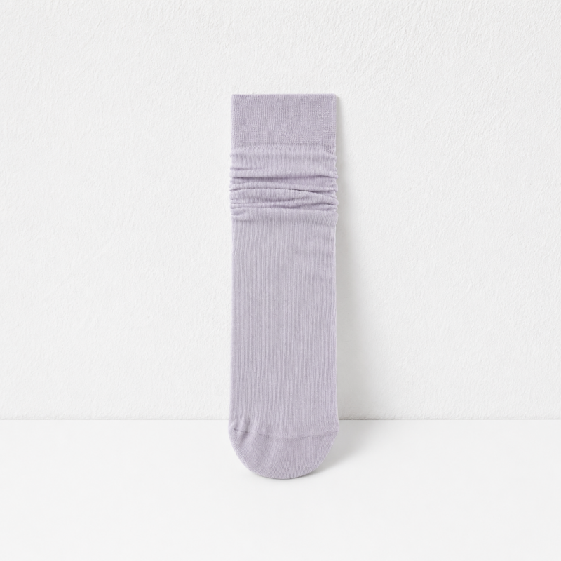 CouldNook Cozy Ribbed Solid Crew Socks - Drawer Display Accent