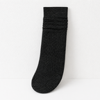CouldNook Cozy Solid Ribbed Crew Socks - Everyday Lounge Accent