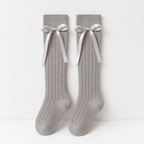 CouldNook Side Lace Up Knee Socks - Dress Shoe Accent