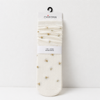CouldNook Cozy Floral Mesh Crew Socks - Light Shoe Accent