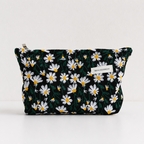 CouldNook Embroidered Cosmetic Bag - Aesthetic Cotton-Linen Case