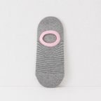 CouldNook Cozy Striped No-Show Socks - Compact Shoe Accent