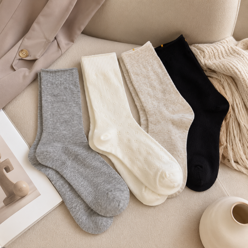 CouldNook Cozy Tiny Motif Crew Socks - Soft Shoe Accent