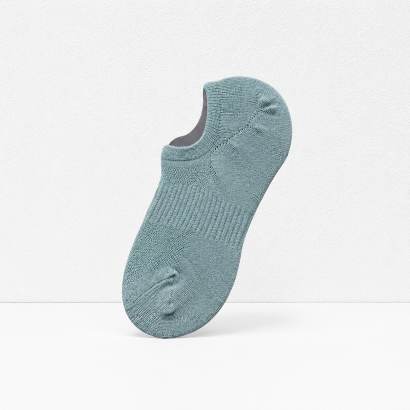 CouldNook Men Shell Texture No Show Socks - Footwear Helper