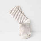CouldNook Cozy Fine Stripe Crew Socks - Everyday Lounge Accent
