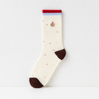 CouldNook Cozy Embroidered Ankle Socks - Playful Home Accent