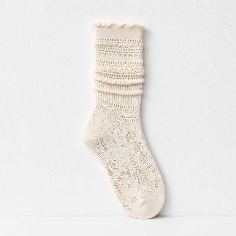 CouldNook Corset Lace Up Mesh Socks - Statement Shoe Accent