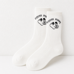 CouldNook Cozy Ribbed Pattern Crew Socks - Everyday Outfit Accent