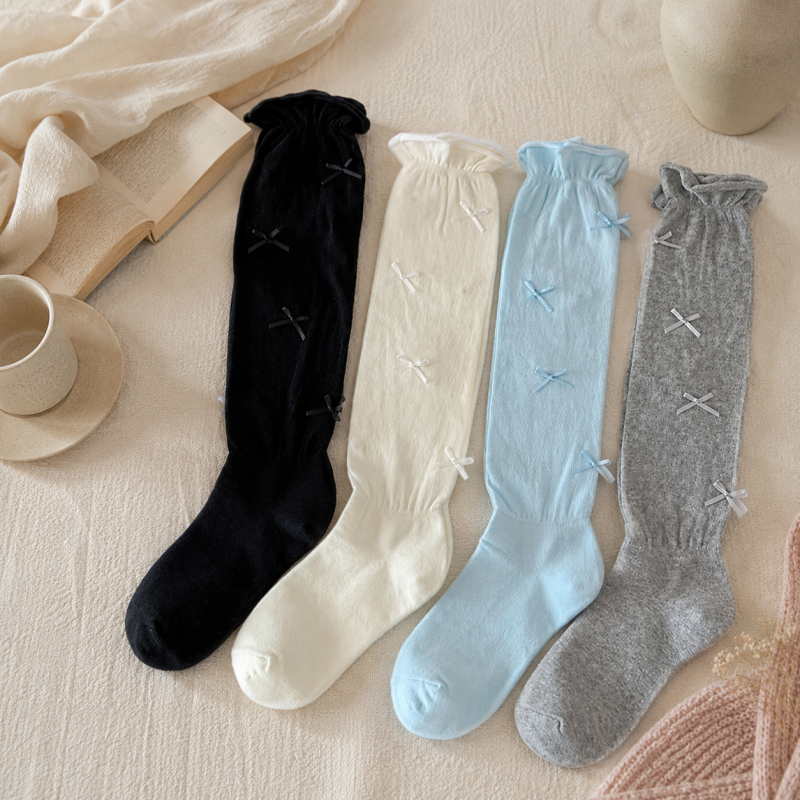 CouldNook Cozy Sheer Ruffle Knee Socks - Soft Layered Accent