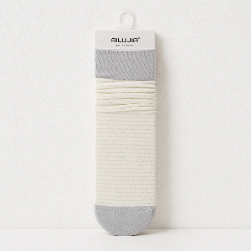 CouldNook Cozy Scrunched Ribbed Crew Socks - Relaxed Layering Accent