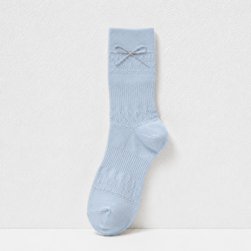 CouldNook Cozy Bow-Packaged Crew Socks - Giftable Drawer Accent