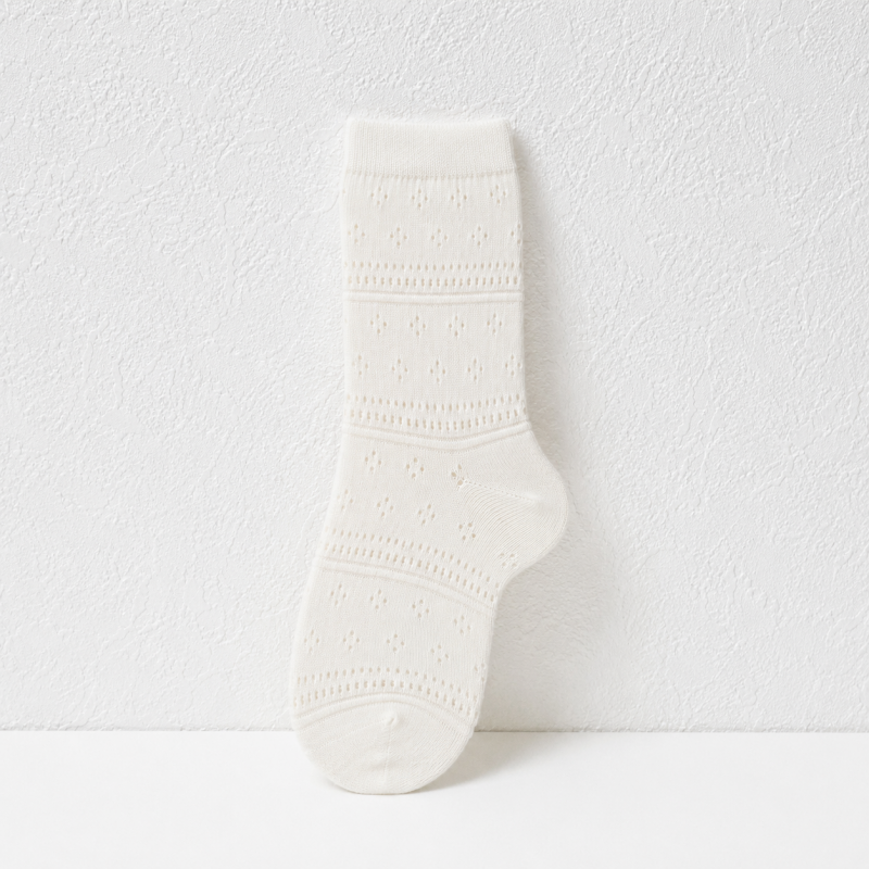 CouldNook Cozy Stripe Texture Crew Socks - Soft Drawer Accent