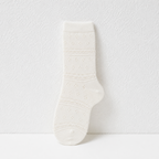 CouldNook Cozy Stripe Texture Crew Socks - Soft Drawer Accent