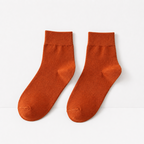CouldNook Cozy Solid Mid Crew Socks - Soft Everyday Basic
