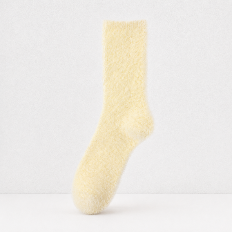 CouldNook Cozy Plush Thermal Crew Socks - Winter Home Accent