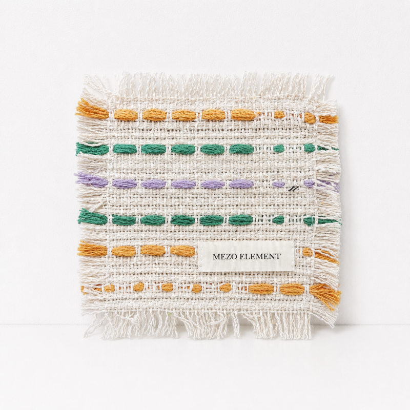 CouldNook Fringed Woven Coaster - Aesthetic Nordic Cup Mat