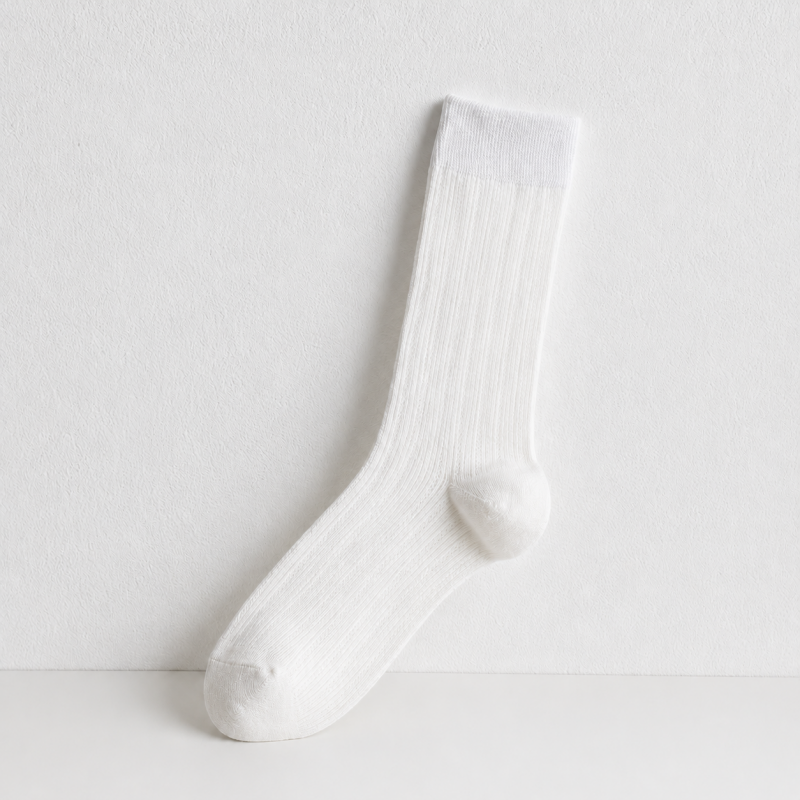CouldNook Smooth Mid Calf Boot Socks - Everyday Shoe Layering Accent