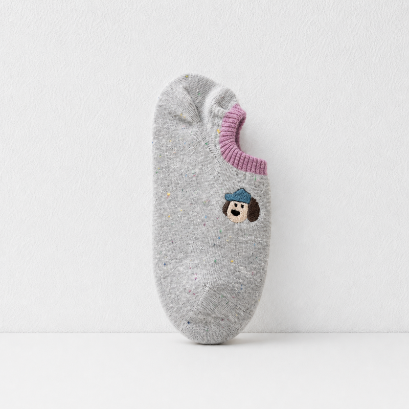 CouldNook Cozy Plush Motif Ankle Socks - Soft Drawer Accent