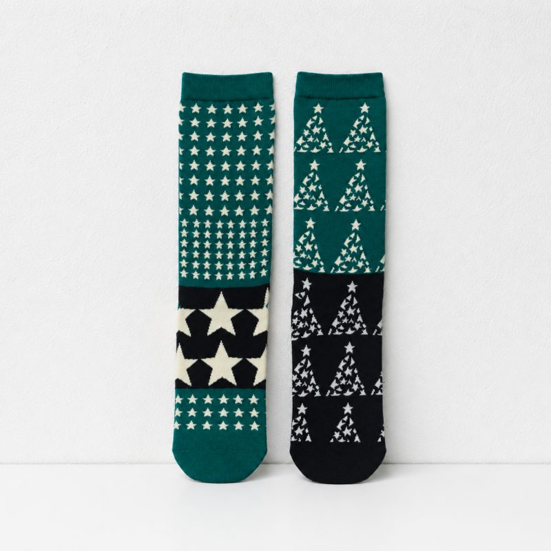 CouldNook Cozy Patterned Crew Socks - Seasonal Drawer Accent
