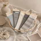 CouldNook Sheer Floral Crew Socks - Soft Flat Shoe Accent