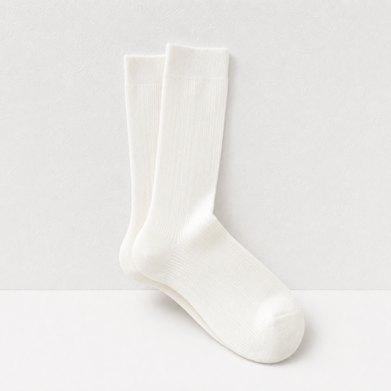 CouldNook Slouch Ribbed Calf Socks - Relaxed Footwear Accent