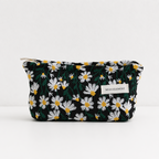 CouldNook Embroidered Cosmetic Bag - Aesthetic Cotton-Linen Case