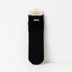 CouldNook Cozy Ruffle Bow Crew Socks - Soft Everyday Accent