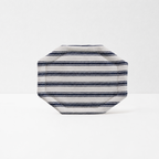 CouldNook Striped Octagonal Coaster - Aesthetic Fabric Cup Mat