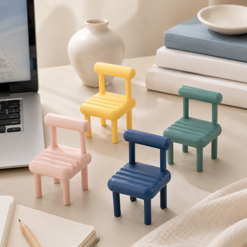 CouldNook Plain Mini Stool Phone Stand - Desk Phone Accessory