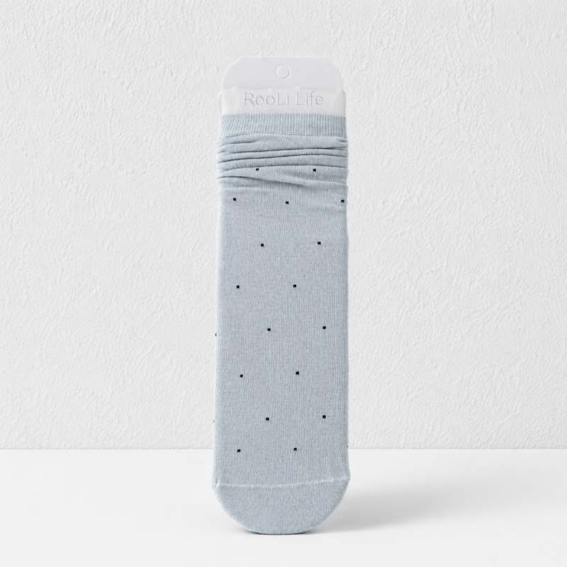 CouldNook Cozy Dot Pattern Crew Socks - Everyday Drawer Accent
