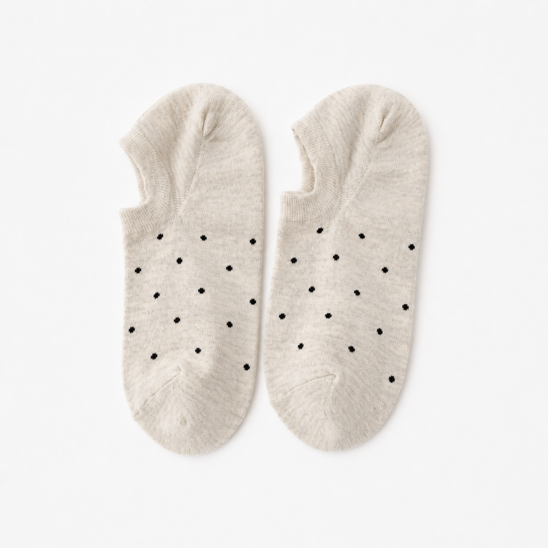 CouldNook Cozy Tiny Dot No-Show Socks - Low-Cut Drawer Accent