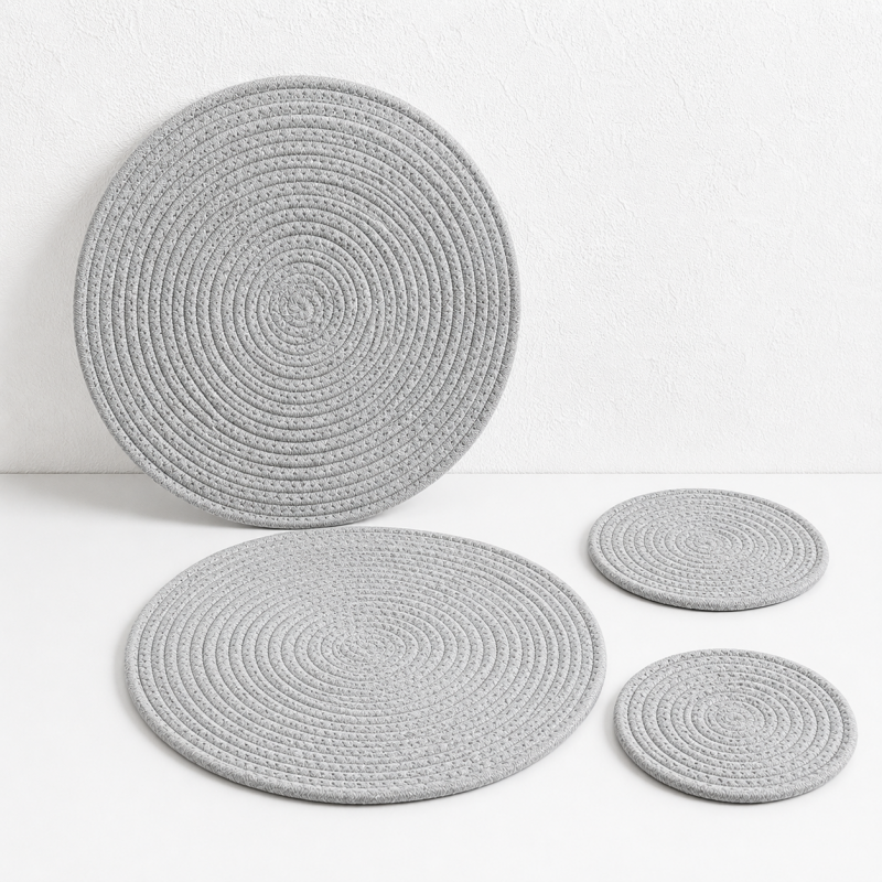 CouldNook Cotton Rope Woven Table Mat- Resistant Dining Pad