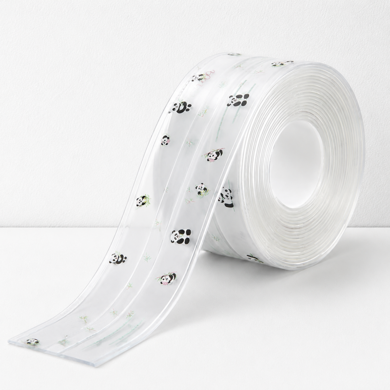 CouldNook Double Fold PVC Waterproof Caulk Strip - Kitchen Bath Sealing Strip
