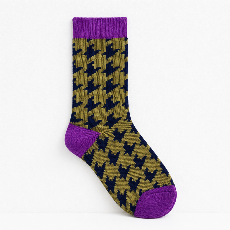 CouldNook Cozy Patterned Scrunch Crew Socks - Casual Outfit Accent