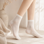 CouldNook Silky Low Cut Ankle Socks - Light Footwear Accent