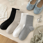 CouldNook Cozy Slouch Textured Crew Socks - Everyday Lounge Accent
