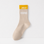 CouldNook No Silicone Dots Pilates Crew Socks - Home Studio Accent