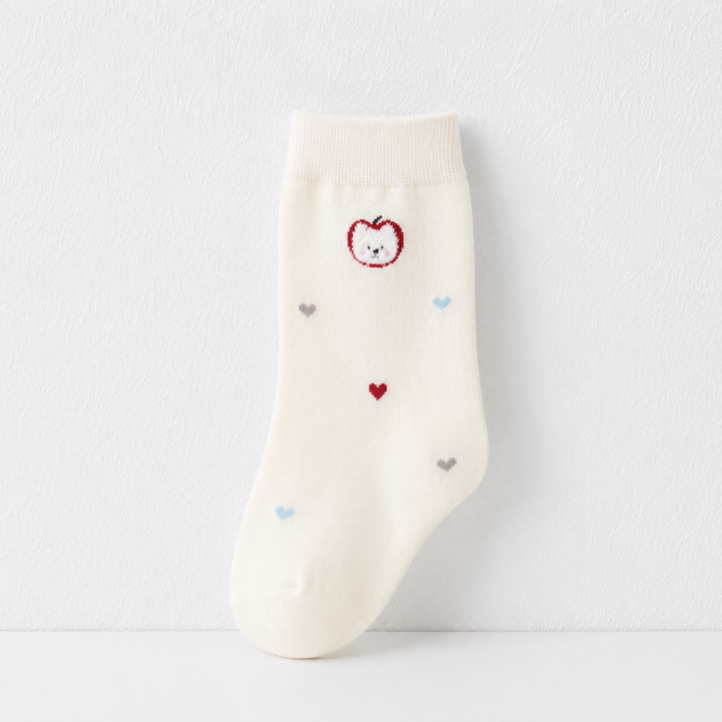 CouldNook Cozy Embroidered Motif Crew Socks - Everyday Drawer Accent