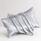 CouldNook Silky Satin Jacquard Cotton Pillowcase 2PCS Set - Elegant Patterned Home Bedding