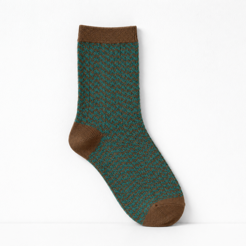 CouldNook Cozy Patterned Scrunch Crew Socks - Casual Outfit Accent