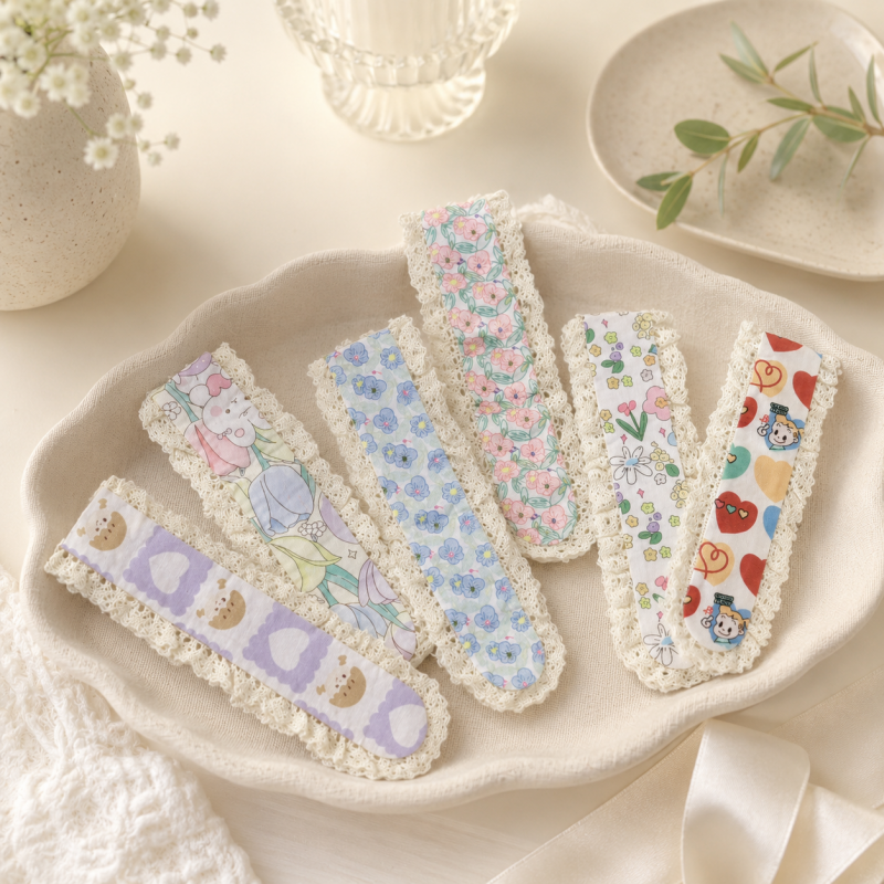 CouldNook Lace Edge Floral Magic Hair Patch - Soft Hair Accessory