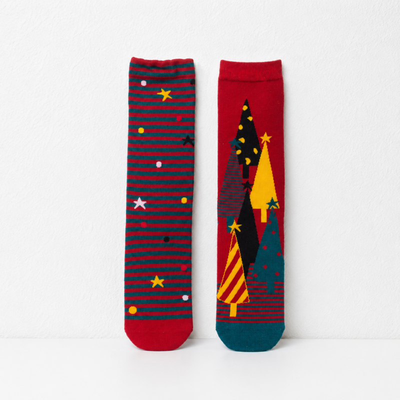 CouldNook Cozy Patterned Crew Socks - Seasonal Drawer Accent