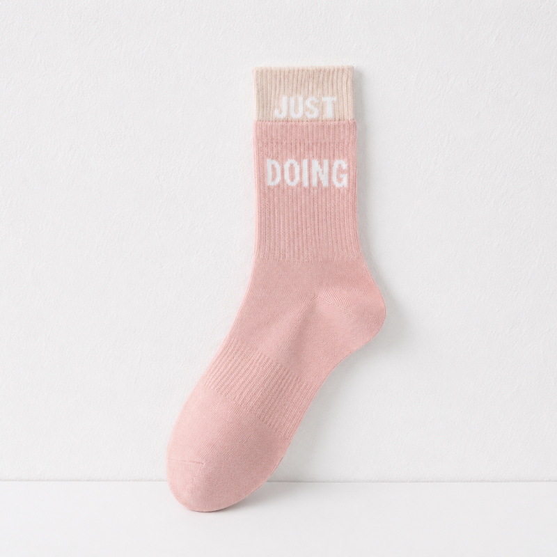 CouldNook No Silicone Dots Pilates Crew Socks - Home Studio Accent