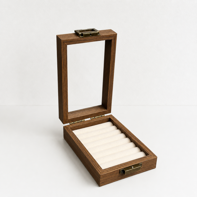 CouldNook Rectangle Travel Jewelry Box - Portable Jewelry Organizer